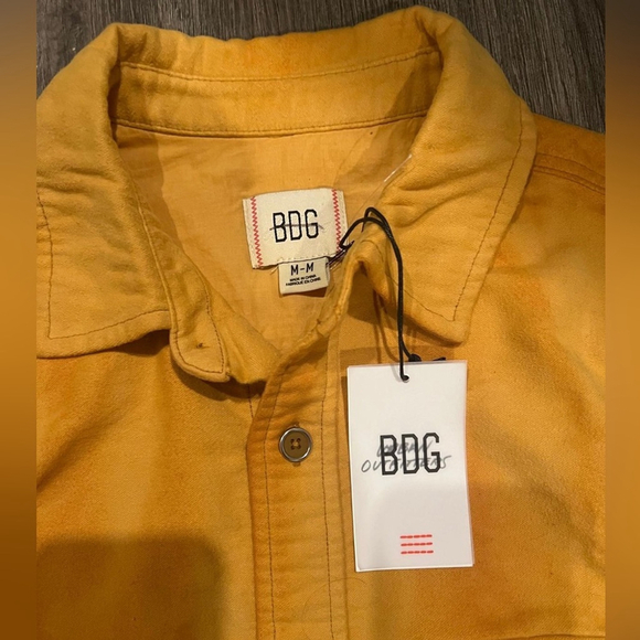NWT Urban Outfitters BDG Aiden Chamois Sunwashed Shirt Jacket - Picture 3 of 3